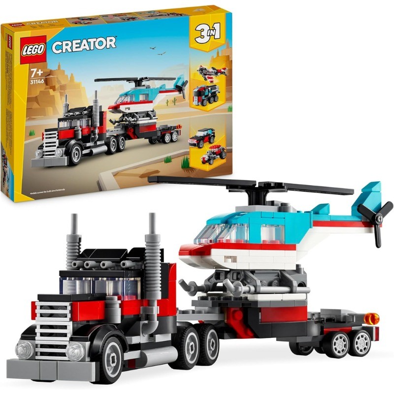 LEGO Creator 3 in 1 Autocarro con Elicottero