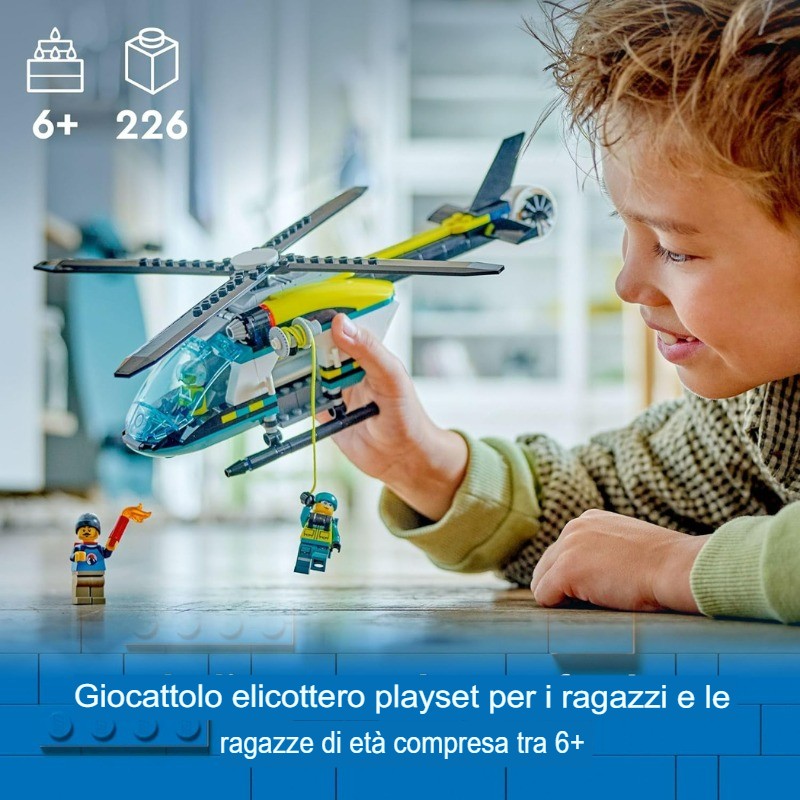 LEGO Elicottero di salvataggio di emergenza città