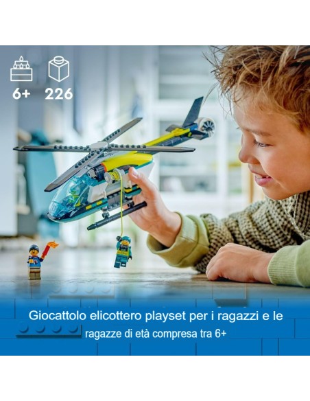 LEGO Elicottero di salvataggio di emergenza città