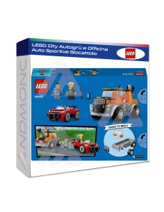 LEGO City Autogrù e Officina Auto Sportive Giocattolo