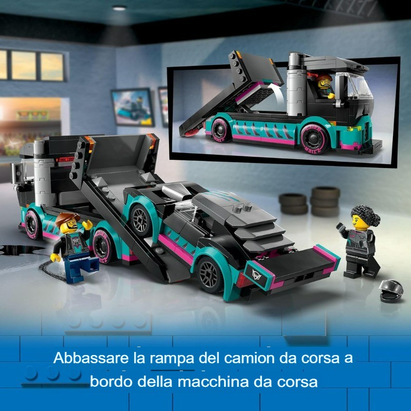 LEGO Set da gioco per auto da corsa e camion