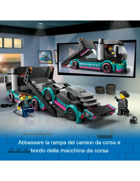 LEGO Set da gioco per auto da corsa e camion