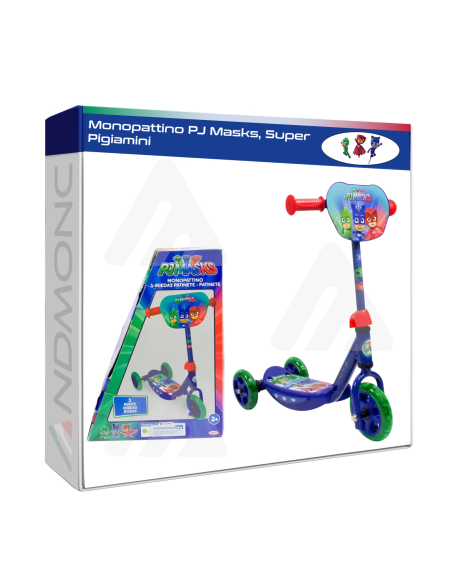 Monopattino PJ Masks, Super Pigiamini a 3 Ruote