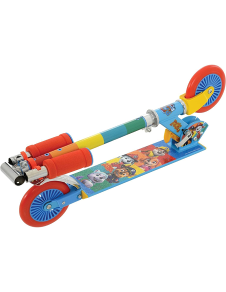 Monopattino per bambini, 2 ruote, da 5 anni, manubrio regolabile in altezza, pieghevole PAW PATROL