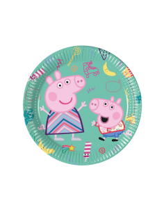 24pz. Piatti 20 cm Peppa Pig bambini festa 2