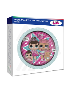 24pz. Piatti Torta Lol Surprise 18cm