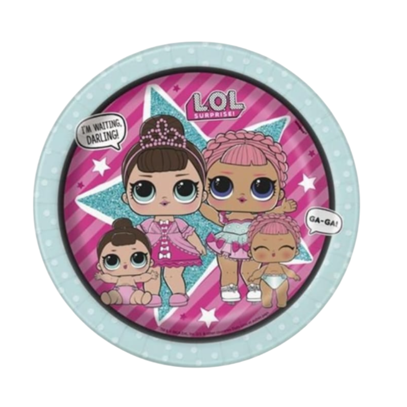24pz. Piatti Torta Lol Surprise 18cm