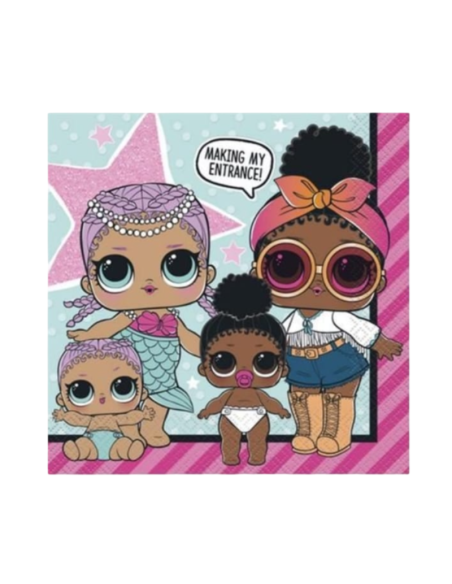 32pz. Tovaglioli 33x33cm LOL SURPRISE