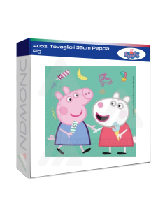 40pz. Tovaglioli 33cm Peppa Pig