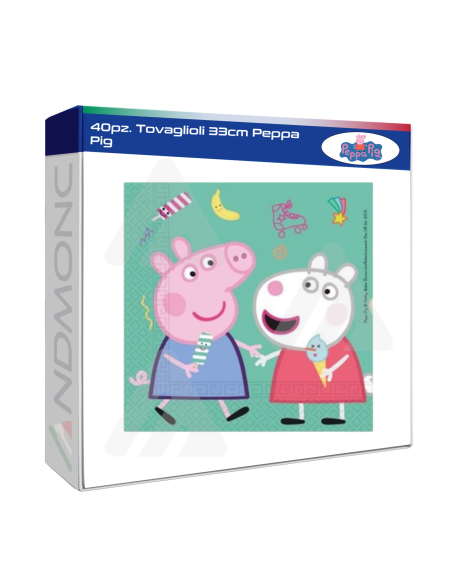 40pz. Tovaglioli 33cm Peppa Pig