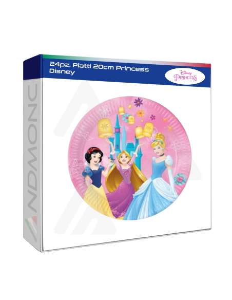 24pz. Piatti 20cm Princess Disney