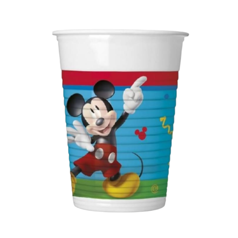 24pz. Bicchieri in Plastica Mickey topolino