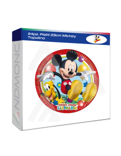 24pz. Piatti 23cm Mickey Topolino
