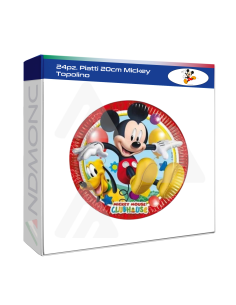 24pz. Piatti 20cm Mickey Topolino
