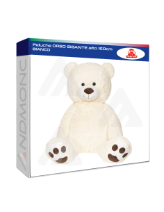 Peluche ORSO GIGANTE alto 160cm BIANCO