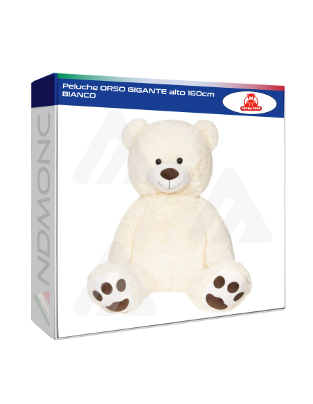 Peluche ORSO GIGANTE alto 160cm BIANCO