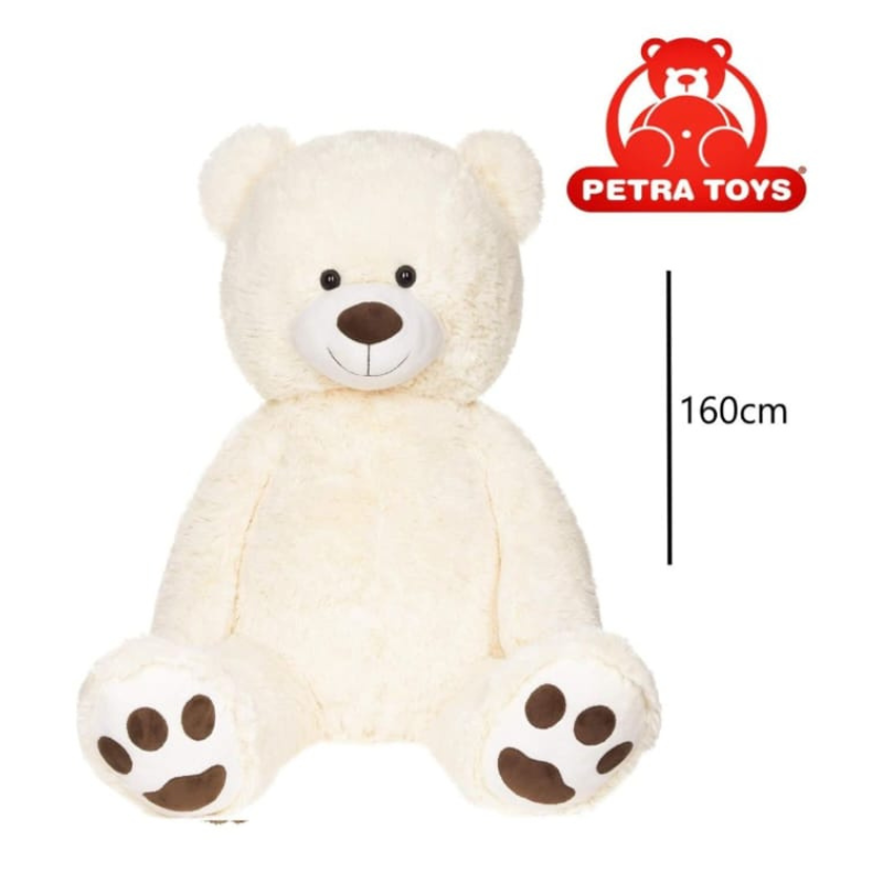 Peluche ORSO GIGANTE alto 160cm BIANCO