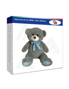 Peluche Orso GREY alto 100cm