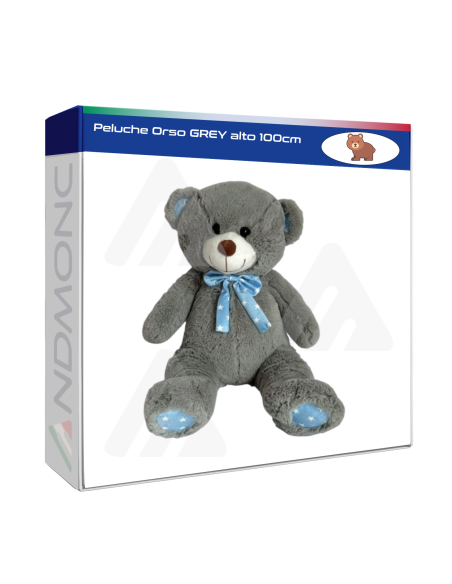 Peluche Orso GREY alto 100cm