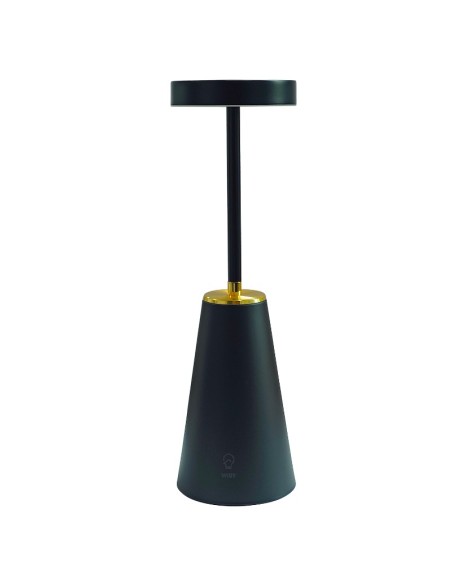 Lampada da Tavolo smart ricaricabile dimmerabile touch Nero