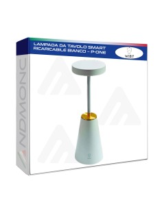 Lampada da Tavolo smart ricaricabile dimmerabile touch...