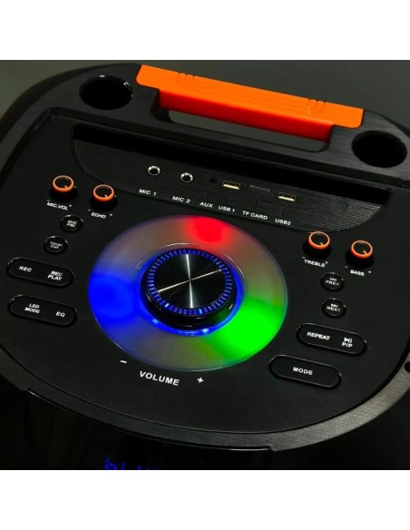 Altoparlante Karaoke wireless 50000W con due microfoni , illuminazione RGB