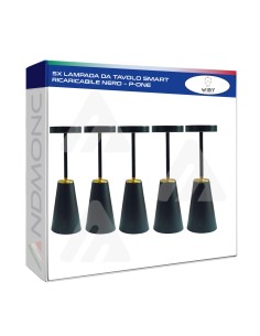 5x Lampada da Tavolo smart ricaricabile dimmerabile touch...