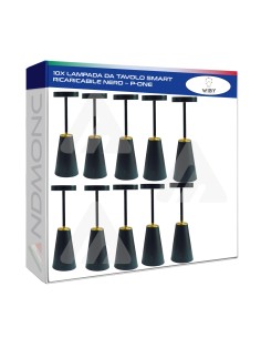 10x Lampada da Tavolo smart ricaricabile dimmerabile...