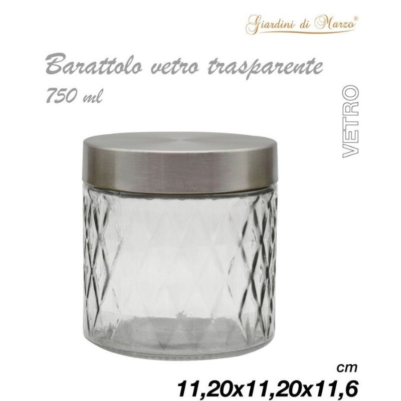 Barattolo in Vetro Trasparente...