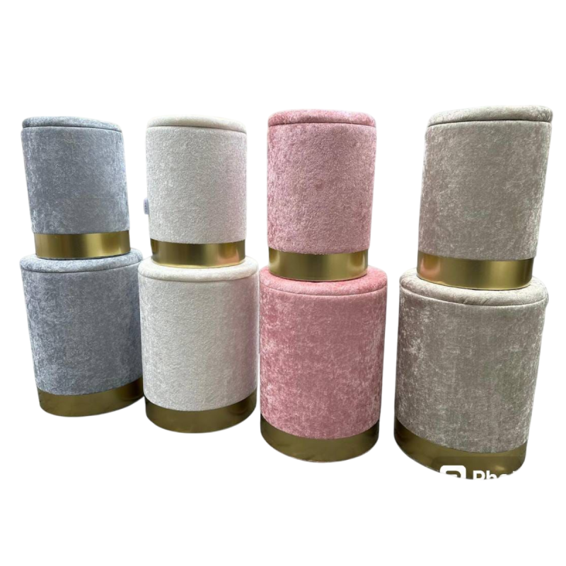 Pouf 2 pezzi grande e piccolo Vari Colori