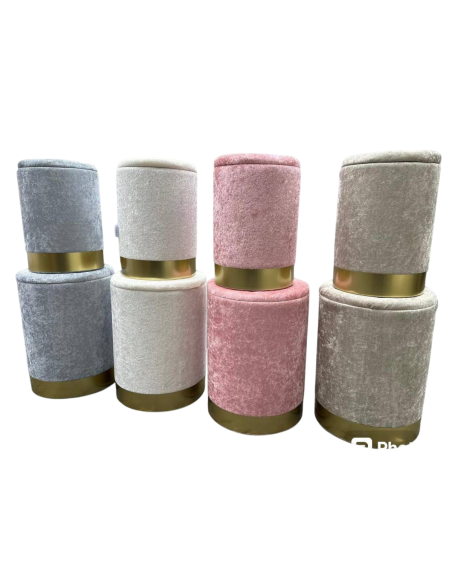 Pouf 2 pezzi grande e piccolo Vari Colori