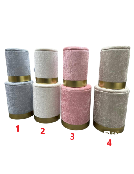 Pouf 2 pezzi grande e piccolo Vari Colori