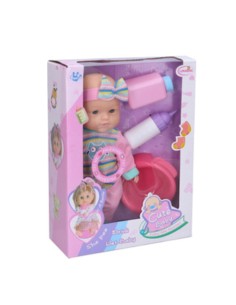 Bambolotto baby Ciccio, pappa e pipi' , con accessori 2