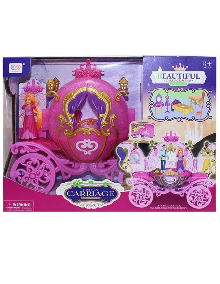 Giocattolo, set carrozza con Bambole, principessa in carrozza