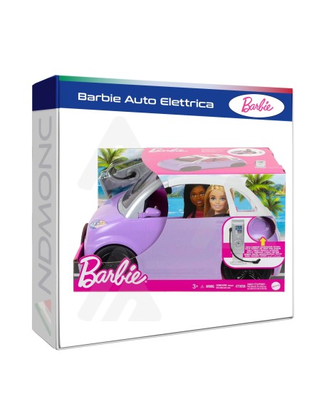 Barbie Auto Elettrica, giocattolo 3+ anni