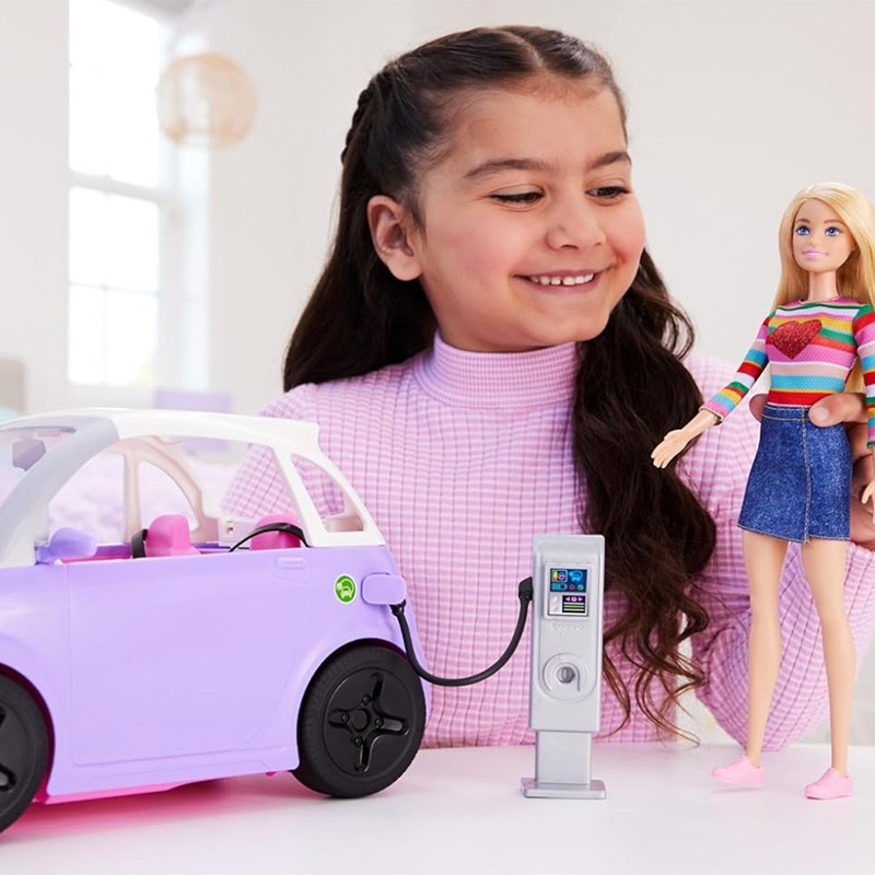 Barbie Auto Elettrica, giocattolo 3+ anni