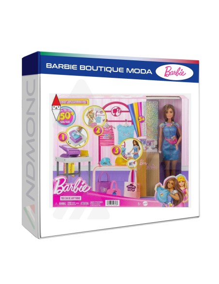 Barbie boutique moda, playset accessorio, 5+ anni