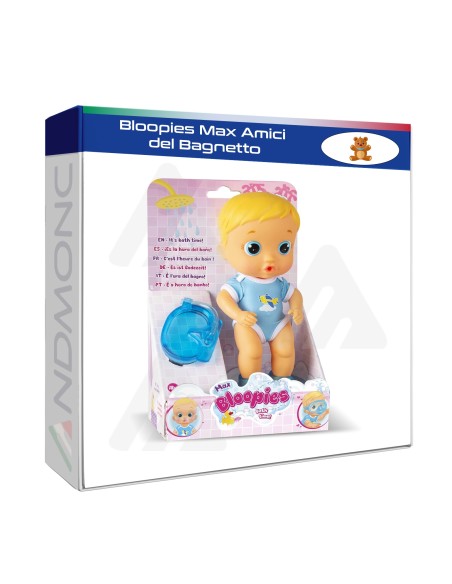 Bambola Bloopies Max Amici del Bagnetto