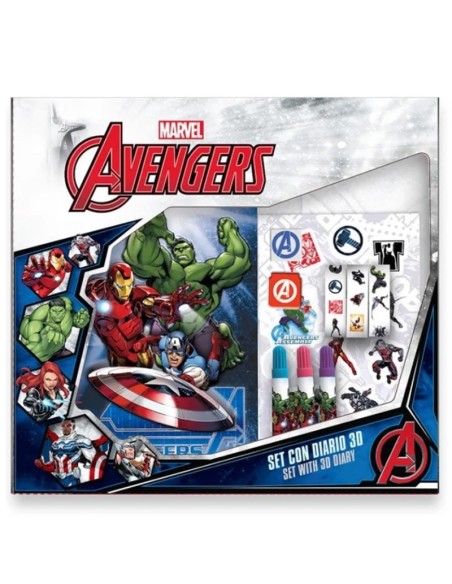 Set Diario AVENGERS 3D