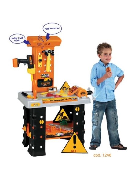 Officina Parlante Beta Junior, giocattolo, con attrezzi da lavoro