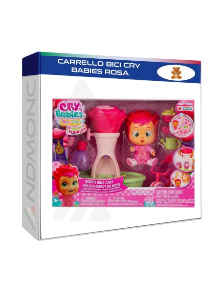 Set da gioco Bambola con carrello bici di Rose, giocattolo