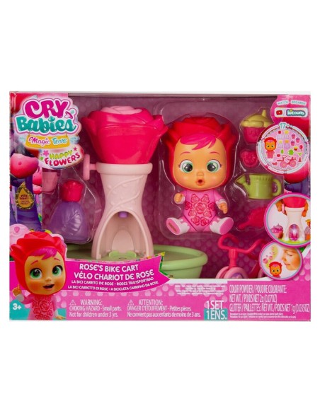 Set da gioco Bambola con carrello bici di Rose, giocattolo