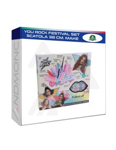 Giocattolo, kit di Cosmetica YOU ROCK FESTIVAL 38cm, trucco