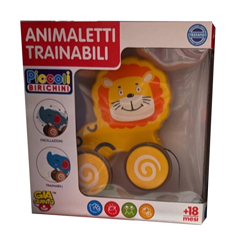 Giocattolo animali da trainare per imparare a...