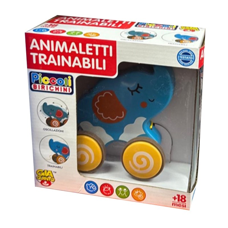 Giocattolo animali da trainare per imparare a...