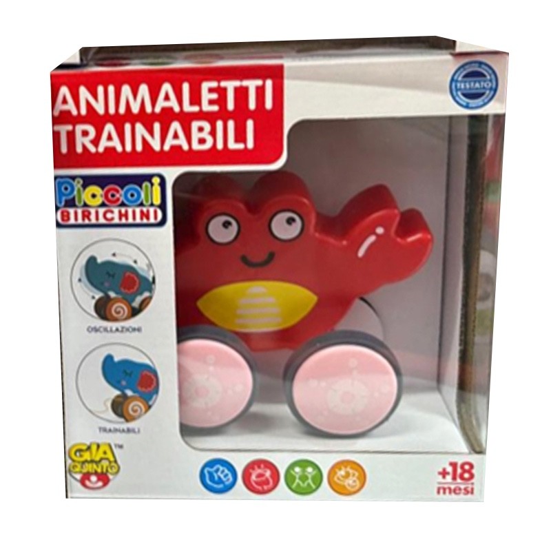 Giocattolo animali da trainare per imparare a...