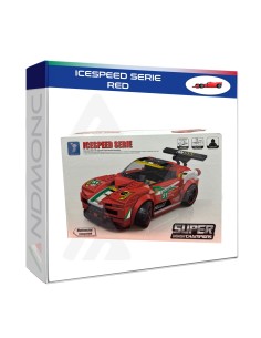 Macchina Rossa da Corsa in mattoncini da costruire, gioco...