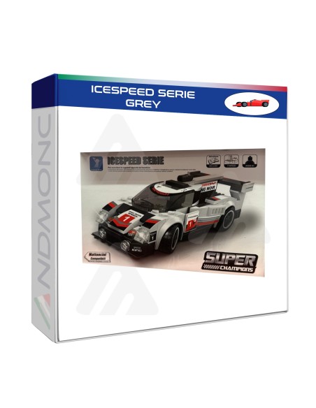 Macchina ICESPEED SERIE GREY in mattoncini da costruire, gioco di costruzione