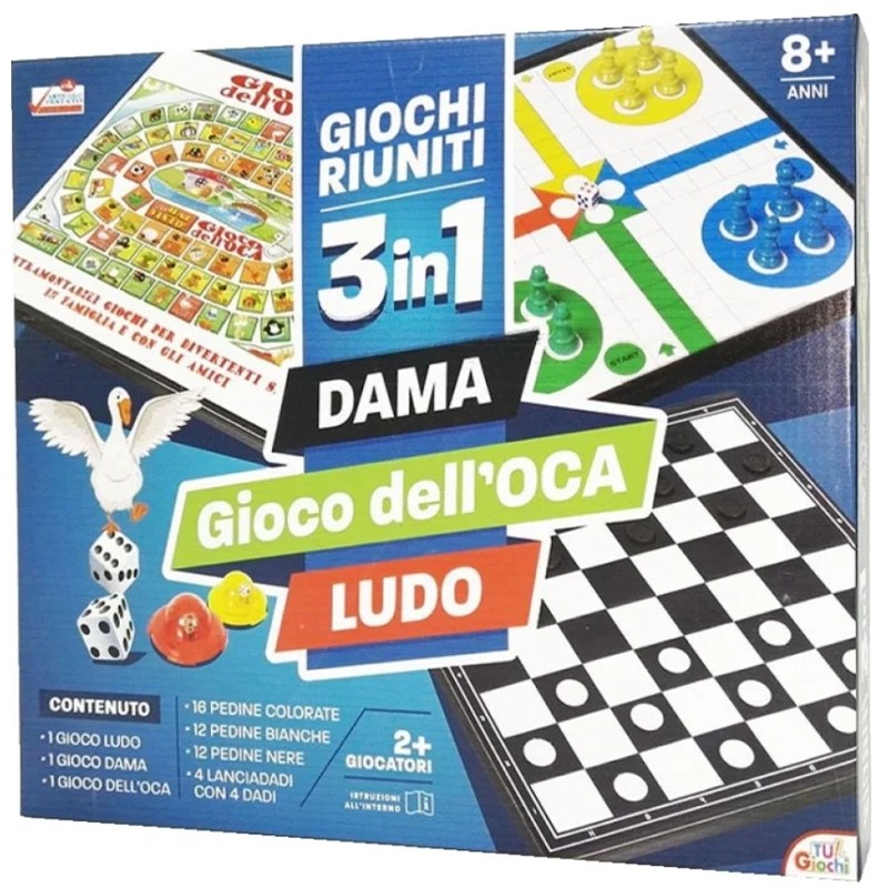 Gioco dell'oca, giochi riuniti 3in1 , gioco da...