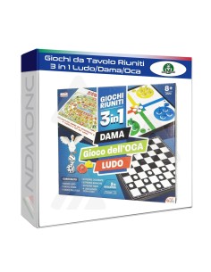 Gioco dell'oca, giochi riuniti 3in1 , gioco da tavola